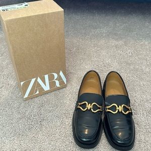 Women’s leather Zara dress loafer
